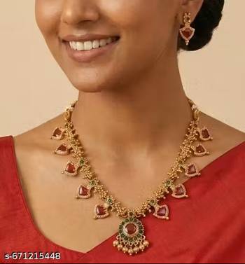  gold plated kundan choker bridal necklace earrings jewelry set 3
