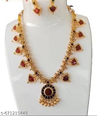  gold plated kundan choker bridal necklace earrings jewelry set 4