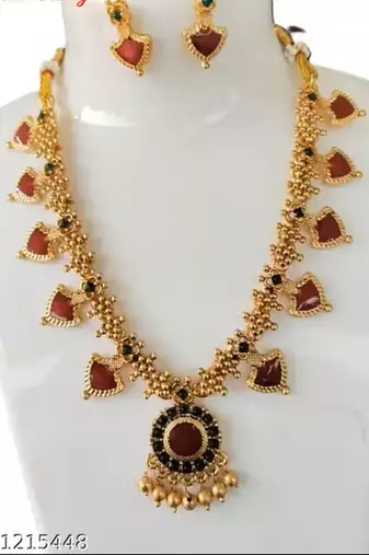  gold plated kundan choker bridal necklace earrings jewelry set