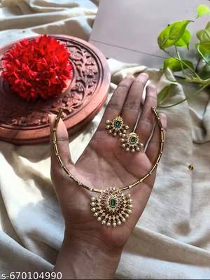 Indian bollywood gold plated kundan choker bridal necklace earrings jewelry set 3