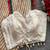 White navratri designer readymade blouse for women | embroidered garba choli with shell tassel detailing