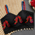 Black navratri designer readymade blouse for women | embroidered garba choli with shell tassel detailing