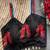 Black navratri designer readymade blouse for women | embroidered garba choli with shell tassel detailing