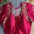 Rani pink bridal designer readymade blouse for women | couple embroidery back blouse with zari & sequins work
