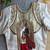 White bridal designer readymade blouse for women | royal couple embroidery back blouse with zari work