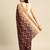 Mustard geometric printed poly silk casual saree with blouse piece