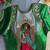 Green bridal designer readymade blouse for women | zari embroidered silk blouse with designer back neck