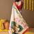 Off white printed art silk traditional saree with blouse piece