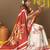 Off white printed art silk traditional saree with blouse piece