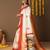 Off white printed art silk traditional saree with blouse piece