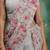 Pink printed silk blend ethnic saree with blouse piece