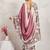 Purple printed satin fashion saree with blouse piece