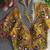 Women's mustard yellow mirror work navratri blouse | heavy gamthi embroidery italian silk choli