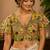 Women's mustard yellow mirror work navratri blouse | heavy gamthi embroidery italian silk choli