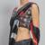 Silver printed satin fashion saree with blouse piece