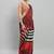 Red printed satin fashion saree with blouse piece