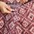 Purple printed blended cotton designer saree with blouse piece