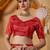 Cream printed art silk traditional saree with blouse piece
