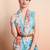 White printed pure georgette casual saree with blouse piece