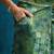 Green printed blended cotton designer saree with blouse piece