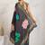 Grey printed satin fashion saree with blouse piece