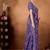 Purple printed satin fashion saree with blouse piece