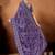 Purple printed satin fashion saree with blouse piece