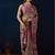 Multi printed crepe casual saree with blouse piece