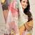 Yellow printed linen casual saree with blouse piece