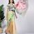 Green printed linen casual saree with blouse piece