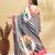 Pink printed crepe casual saree with blouse piece