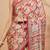 Pink printed brasso casual saree with blouse piece