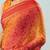 Red elegant printed georgette saree with blouse piece