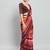 Pink printed satin fashion saree with blouse piece