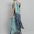 Green printed silk blend ethnic saree with blouse piece