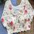 Off white embroidered cotton designer readymade saree blouse for women half sleeve ethnic party wear