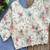 Off white floral embroidered cotton designer readymade saree blouse for women festive party wear