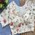 Off white floral embroidered cotton designer readymade saree blouse for women festive party wear