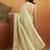 Green plain tissue festive wear saree with blouse piece