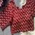 Maroon printed cotton designer readymade saree blouse for women festive traditional ethnic wear