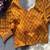 Mustard printed cotton designer readymade saree blouse for women festive traditional ethnic wear
