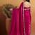 Magenta plain tissue festive wear saree with blouse piece