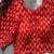 Red printed cotton designer readymade saree blouse for women festive traditional ethnic wear