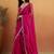 Magenta plain tissue festive wear saree with blouse piece