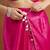 Magenta plain tissue festive wear saree with blouse piece