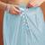 Turquoise blue plain tissue festive wear saree with blouse piece