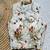 Off white floral embroidered cotton designer sleeveless readymade saree blouse for women festive wear
