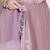 Lavender plain silk blend party wear saree with blouse piece