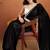 Black plain satin designer saree with blouse piece