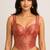 Peach jacquard brocade silk designer readymade saree blouse for women wedding party wear